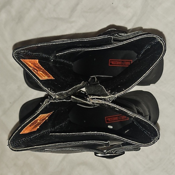 Harley-Davidson Women's Black Leather Boots Size 8 - Picture 9 of 16